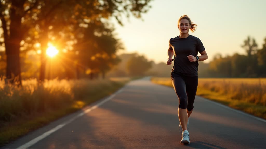 Runner on a trail with earbuds, coached by RunPulse Audio